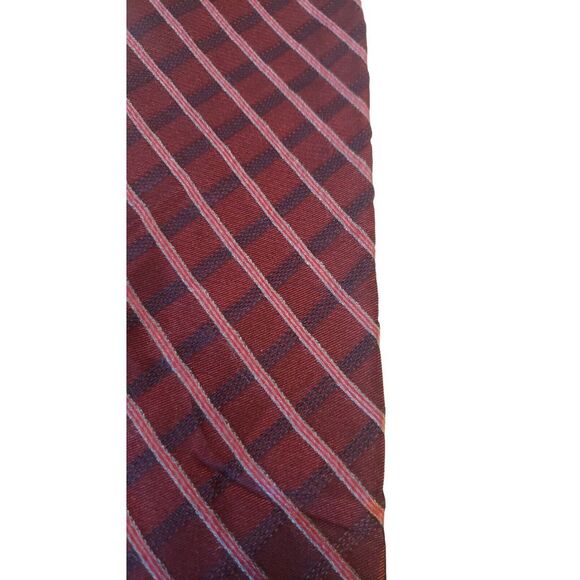 Jones New York Men's Silk Tie Pink Blue Diagonal Striped 59" x 4" Wedding Work - Picture 2 of 12